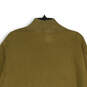 Mens Green Mock Neck Long Sleeve Oversized Pullover Sweatshirt Size Medium image number 4