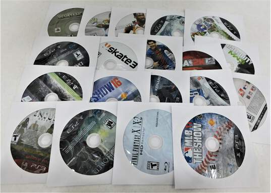 19 Assorted PlayStation 3 Games No Cases image number 1