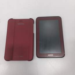 Galaxy Tab 2 Tablet With Red Case