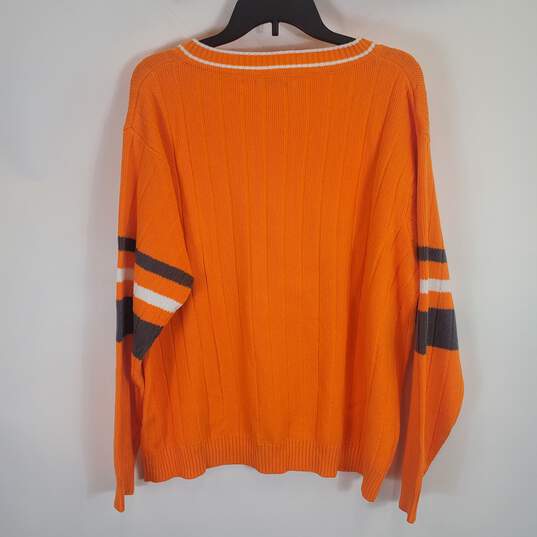 Wear By Erin Andrews Women Orange V Sweater SZ XL image number 3