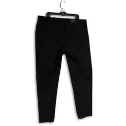 NWT Mens Black Flat Front Athletic Fit Straight Leg Chino Pants Size 40X32 alternative image
