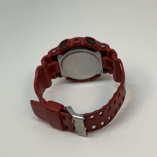 Designer Casio G-Shock Red Adjustable Strap Round Dial Digital Wristwatch image number 2