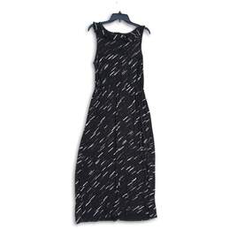 APT. 9 Womens Black White Abstract Surplice Neck Sleeveless Long Maxi Dress Sz M alternative image