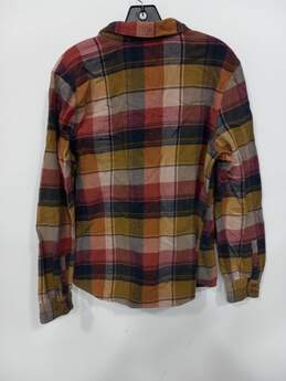 Patagonia Women's Fjord Organic Cotton Button Up Plaid Flannel Shirt Size L alternative image