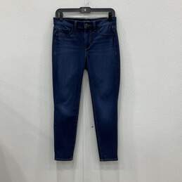 Womens Blue Denim Medium Wash 5-Pocket Design Jegging Jeans Size 28X6