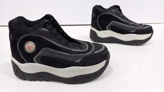 Rollin' Runners Women's Black Hidden Wheel Sneakers Size 9 image number 2