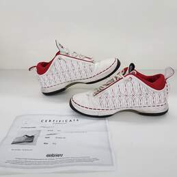 AUNTHENTICATED COA Nike Jordan 23 Low White Varsity Red Men's Sneakers Size 10.5-323405-161