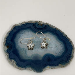 Designer Silpada 925 TH Sterling Silver Cubic Zirconia Stone Drop Earrings
