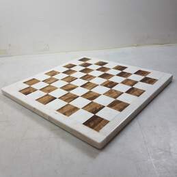 Stone Marble Chess Board 14 inch Square Checkerboard alternative image