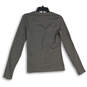 Womens Gray Henley Neck Long Sleeve Pullover T-Shirt Size Small image number 2