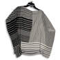NWT Womens White Black Striped Round Neck Kaftan Blouse Top Size X-Large image number 2