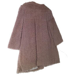 Wm Helene Berman Pink Long Sleeve Crew Neck Fur Cardigan Sweater Sz Large alternative image
