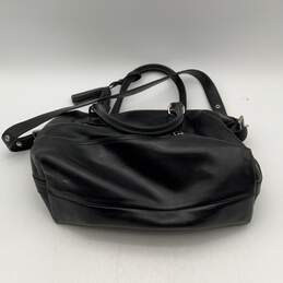 Coach Womens Black Leather Tassel Adjustable Crossbody Strap Satchel Purse alternative image