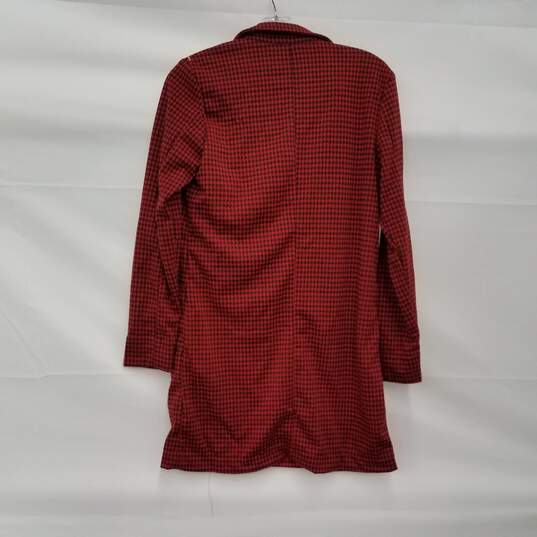 Philosophy Red & Black Houndstooth Jacket NWT Size XS image number 3