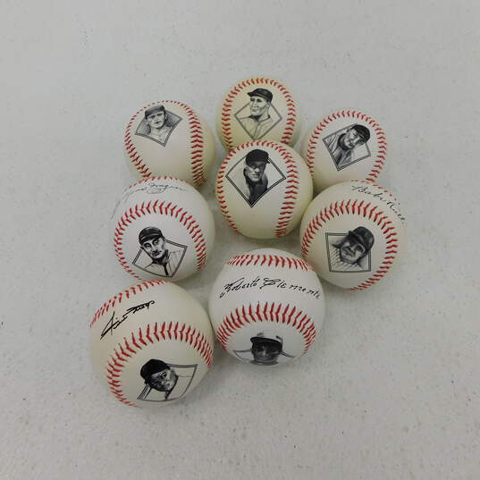 Vintage Commemorative Baseballs Babe Ruth Ty Cobb Roberto Clemente image number 1