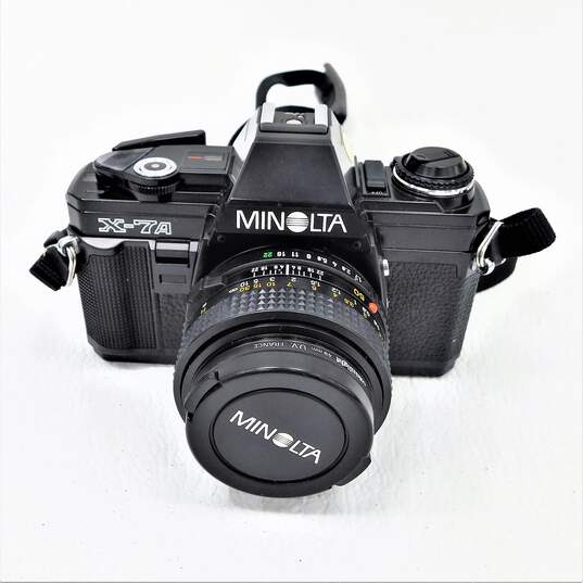 Minolta X-7A SLR 35mm Film Camera With Lens & Case image number 2