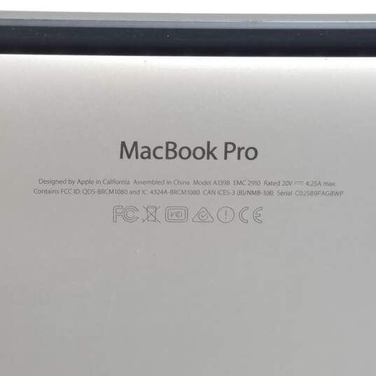 Apple MacBook Pro (Retina 15-in, A1398)  - Wiped - image number 9
