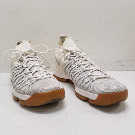 Nike KD 9 Elite Pale Grey Ivory Men's Athletic Shoes Size 14 image number 3