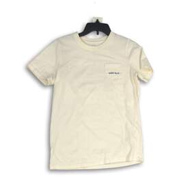 Ivory Ella Womens White Graphic Print Crew Neck Pullover T-Shirt Size S