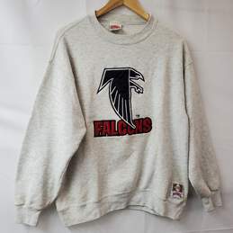 Vintage Nutmeg Mills NFL Atlanta Falcons Crewneck Sweatshirt Men's LG
