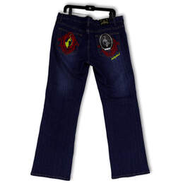 NWT Womens Blue Denim Medium Wash Stretch Pockets Straight Jeans Size 19/20 alternative image