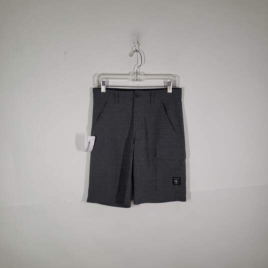 Mens Slash Pockets Regular Fit Flat Front Chino Shorts Size 18 image number 1