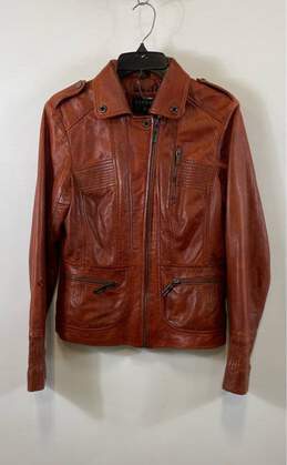 Bernardo Red Leather Jacket - Size Medium