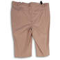 NWT Womens Pink Flat Front Welt Pocket Straight Leg Capri Pants Size 22 image number 2