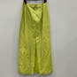 Womens Yellow Beaded Three-Piece Crop Top Blazer & Skirt Suit Set Size 12 image number 9
