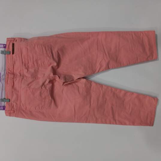 Women's Pink Crop Jeans Sz 14 image number 3