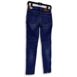 NWT Womens Blue Denim Medium Wash Pockets Stretch Skinny Leg Jeans Size 26 alternative image