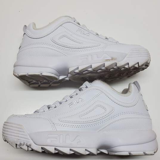 Fila Women's Disruptor White Sneakers Size 7.5 image number 4