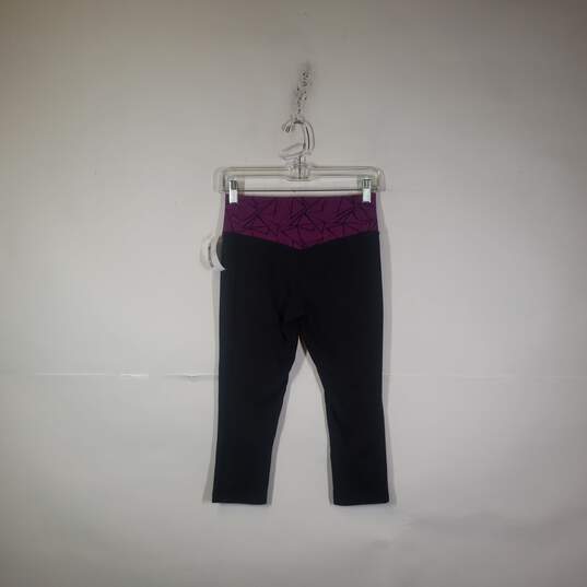 Womens Dri Fit Elastic High Waist Pull-On Activewear Cropped Leggings Size XS image number 2