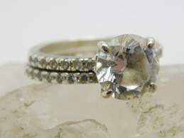 Berricle 925 Sterling Silver CZ Bridal Set Wedding Engagement Rings In Original Box 57.3g alternative image