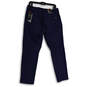 NWT Mens Blue Flat Front Straight Leg Slash Pocket Ankle Pants Size 32/30 image number 2