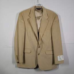 NWT Mens Long Sleeve Notch Lapel Pockets Single-Breasted Blazer Size 42R