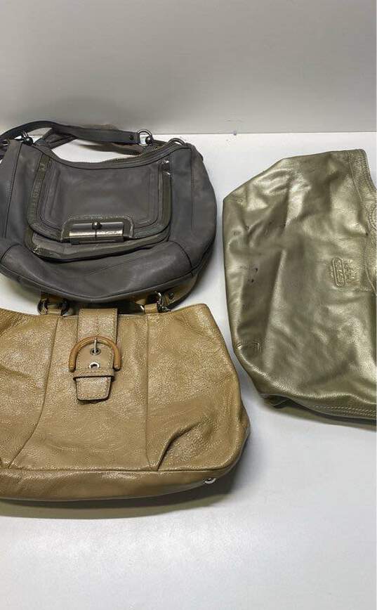 Coach Assorted Bundle Lot Set of 3 Handbags image number 1