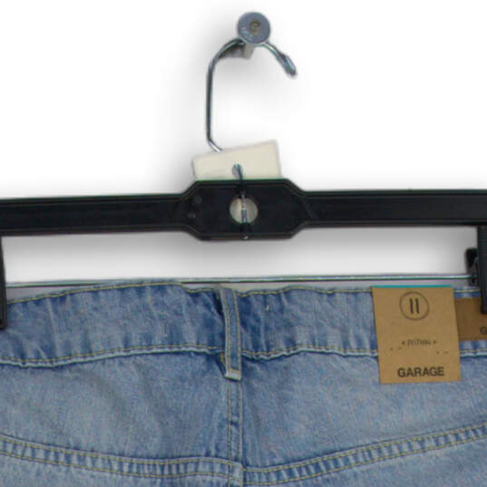 NWT Womens Light Blue Denim 5-Pocket Design Cut-Off Shorts Size 11 image number 4