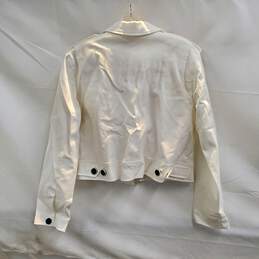 DKNY White Ivory Utility Jacket NWT Size XS alternative image