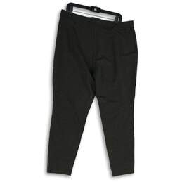 NWT Philosophy Womens Gray Flat Front Tapered Pull-On Ankle Pants Size 2X alternative image