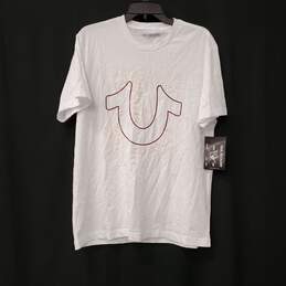 True Religion Men White T-Shirt L NWT