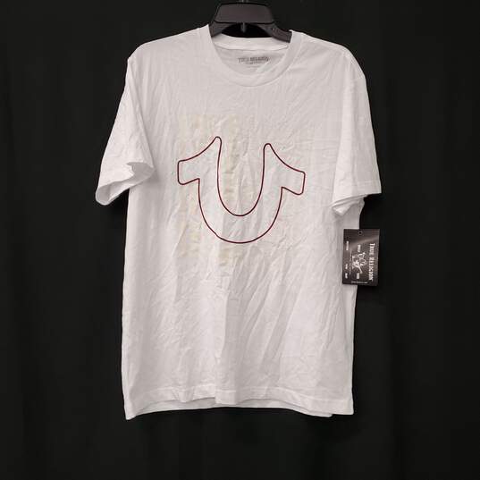 True Religion Men White T-Shirt L NWT image number 1