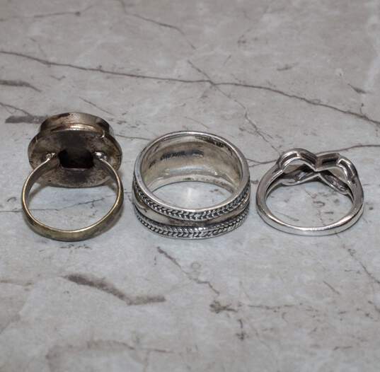 Assortment of 3 Sterling Silver Rings (Sizes 6.25 - 8.5) - 14.2g image number 4