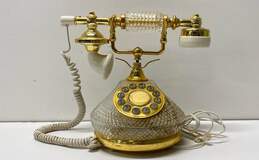 Columbia Telecommunications Vintage Glass Rotary Telephone