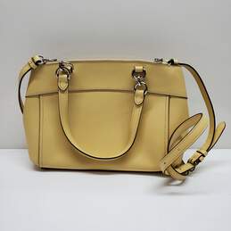 Coach Mini Brooke Carryall Yellow Crossgrain Crossbody Bag AUTHENTICATED alternative image