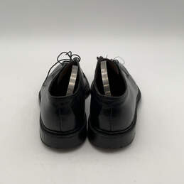 Mens Black Leather Almond Toe Low Top Oxford Dress Shoes Sz EUR 50 alternative image