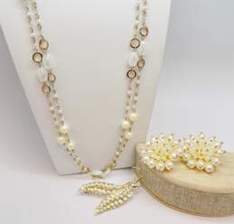 Vintage & MOD Faux Pearl Jewelry Set 77.3g