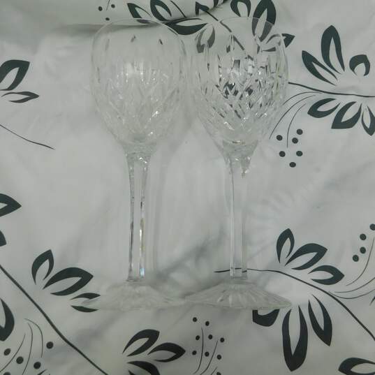 4 Vintage Stuart Claret Monterrey Crystal Wine Glasses Set image number 2