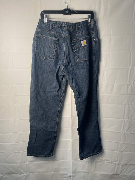 Carhartt Womens Blue Jeans Size 14/32 image number 2