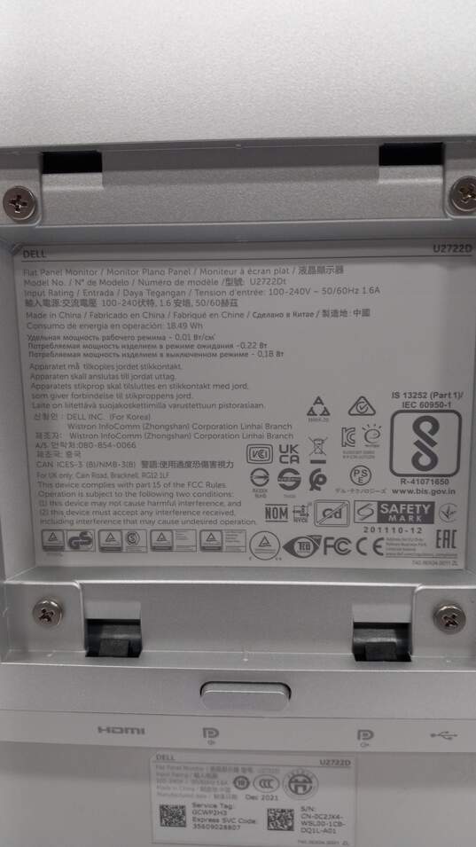 Dell U2722D Ultrasharp 27" Monitor In Box image number 5